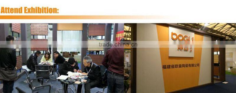 Blue grey ceramic clinker tile outdoor wall cladding scuf face flat for villa wall orient design clinker tile 60x240mm