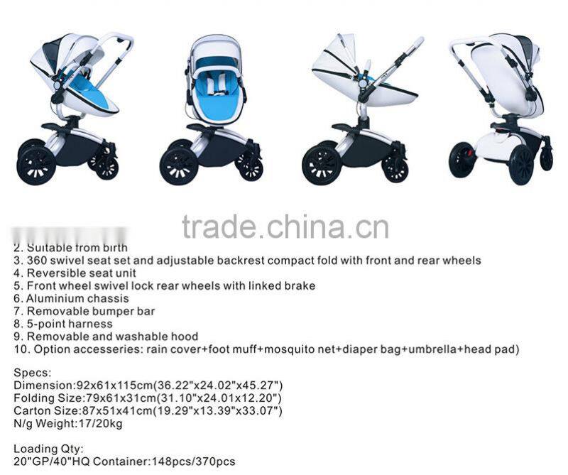 New Design top quality best selling Baby Stroller 3 In 1