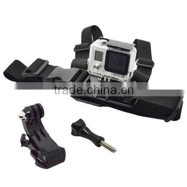 Mini Size Adjustable Belt Strap Junior Chesty with J-hook Bracket & Screw for GoPro Hero 4/3+/3