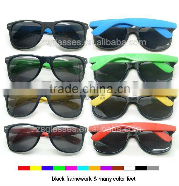 2012 Cheap Promotiona colorful frame/Plastic hinge /fishion glasses