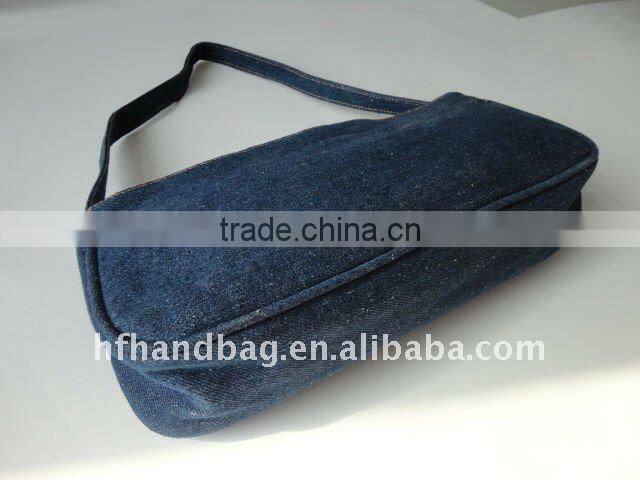 Denim ladies' fashion handbag