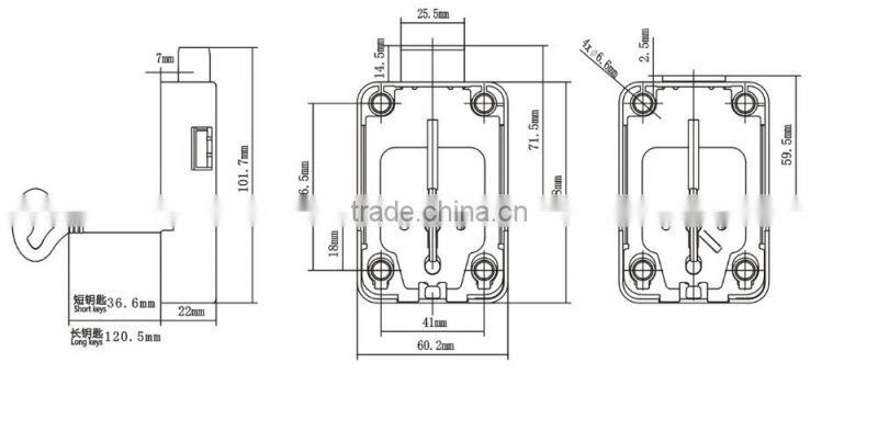 Security Lever Lock key lock bank deposit lock K821
