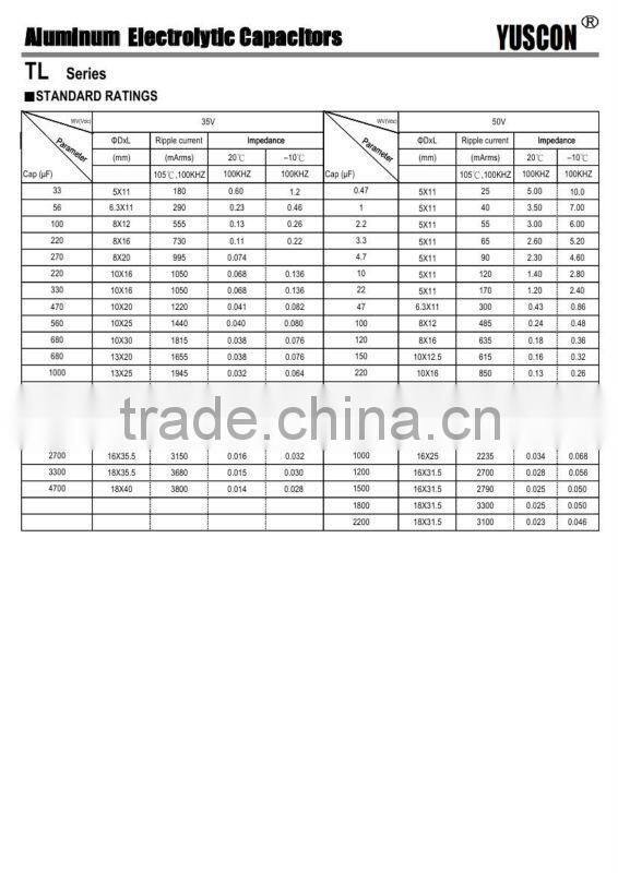 High frequency use aluminum electrolytic capacitor 12000uf 16v