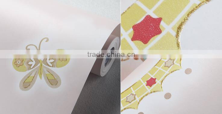 Wall decoration wallpaper interior wallpaper roll size