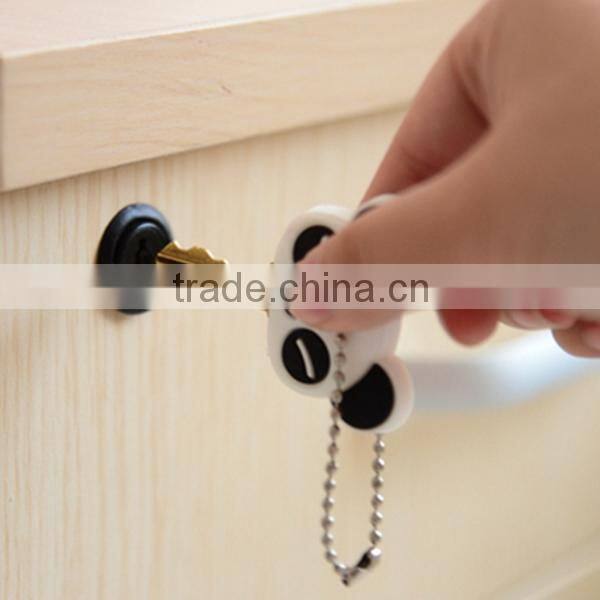 2014 promotional customized felt silicone key chain