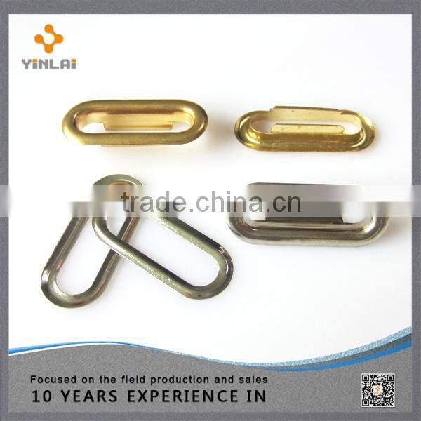 20mm metal oval groove buckle