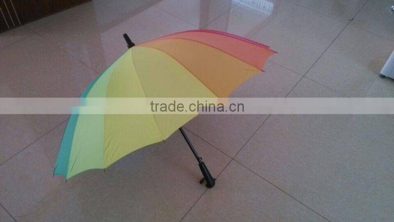 2014 22inch auto open 16 ribs rainbow umbrella