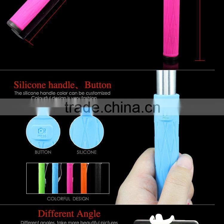 Silicon Selphie Stick, Selfie Stick with Aux Cable, Foldable Mini Monopod for Gionee Elife E7