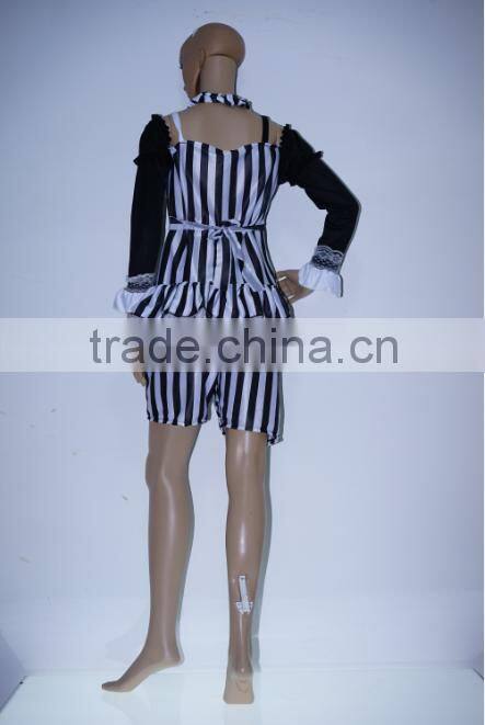 Halloween hot sale Merry Mime women clown dance uniform instant costume
