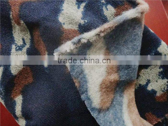 High Quality Warm Comfortable Printted Knitted Polyester Fabric