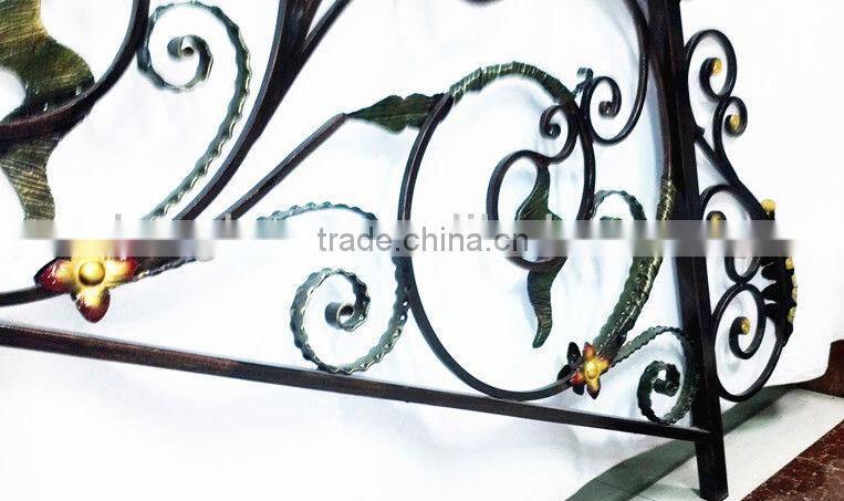 Top-selling artistic handrail wrought iron outdoor install