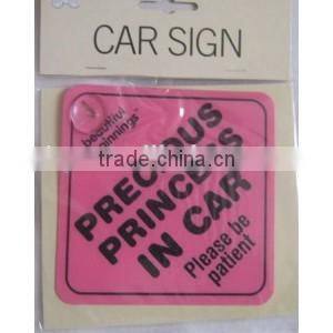 high quality car window sign with suction cup (M-CS118)