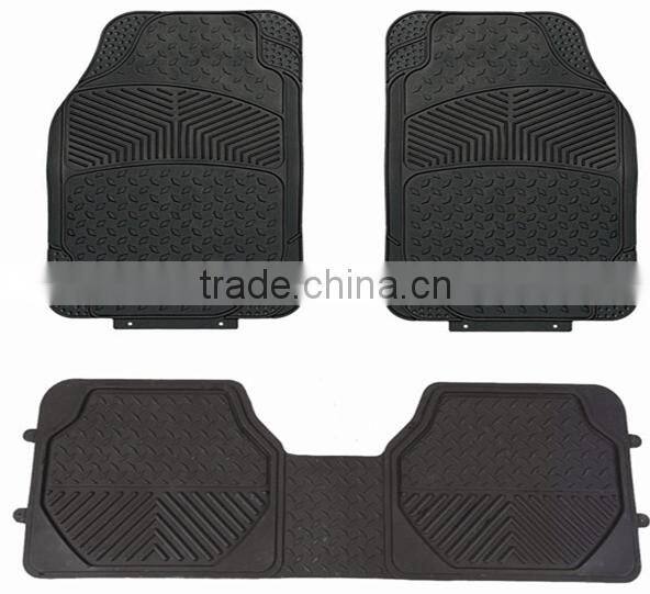 New Design High Quality 4pcs or 5 pcs set car rubber floor mat