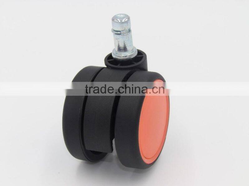 china popular colorful 2.2 inches durable nylon plastic swivel furniture caster wheels with bearing