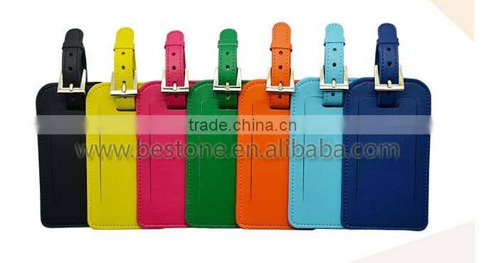 Customized Wholesale Travel Leather Luggage Tag
