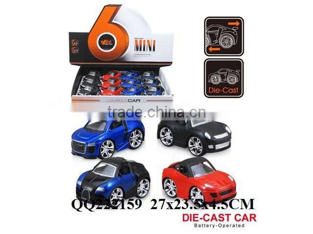 1:42 12pcs Pull back Metal car 4 styles,toys car for kids