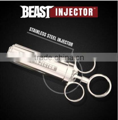 Eco friendly 304 Stainless-Steel Seasoning liquid Injector barbecue meat marinade injector