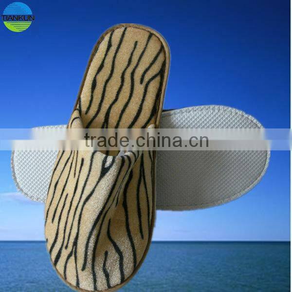new style high quality the tiger pattern disposable hotel slipper