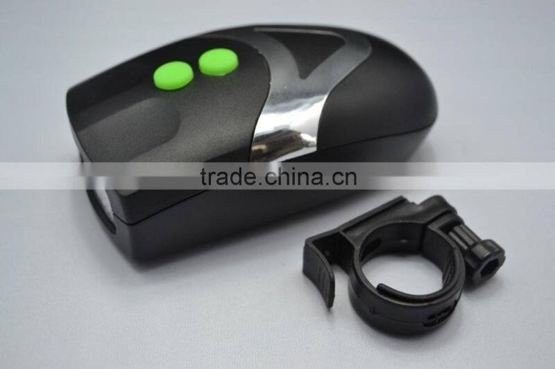 3 led bicycle headlights bicycle horn Multifunctional bike lights with a trumpet