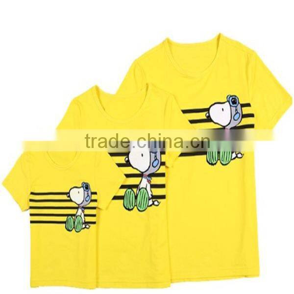 Tattoo no label yellow brand cute family love couple t-shirt