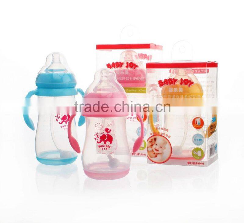 High quality 9OZ color changing baby bottle super wide neck feeding bottle