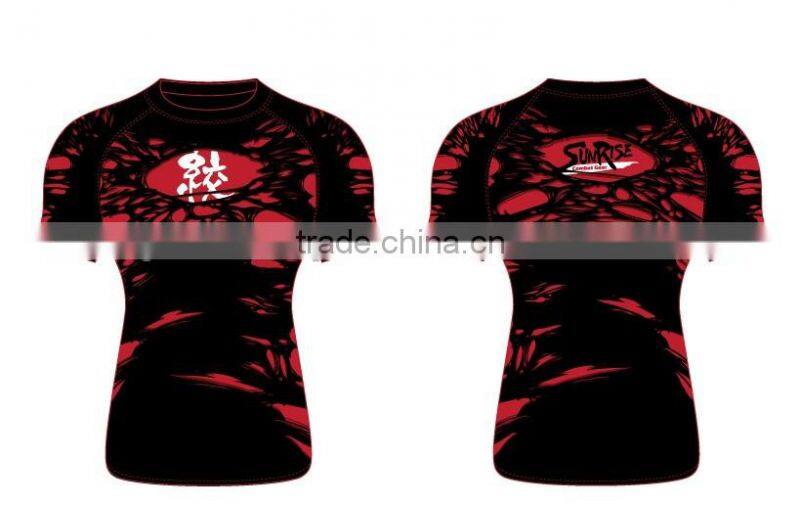 2016 High Quality Wholesale mma Rash Guard