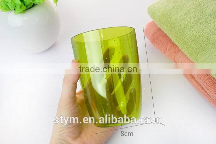 Colorful plastic custom tooth brush mug/cup