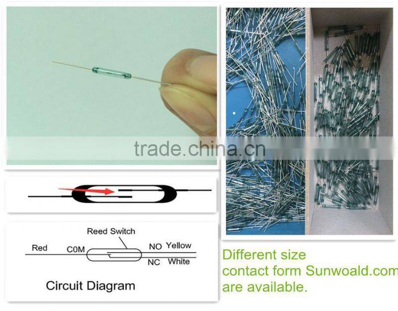 Normally open/closed Magnetic proximity sensor Glass Reed switch NO/ NC