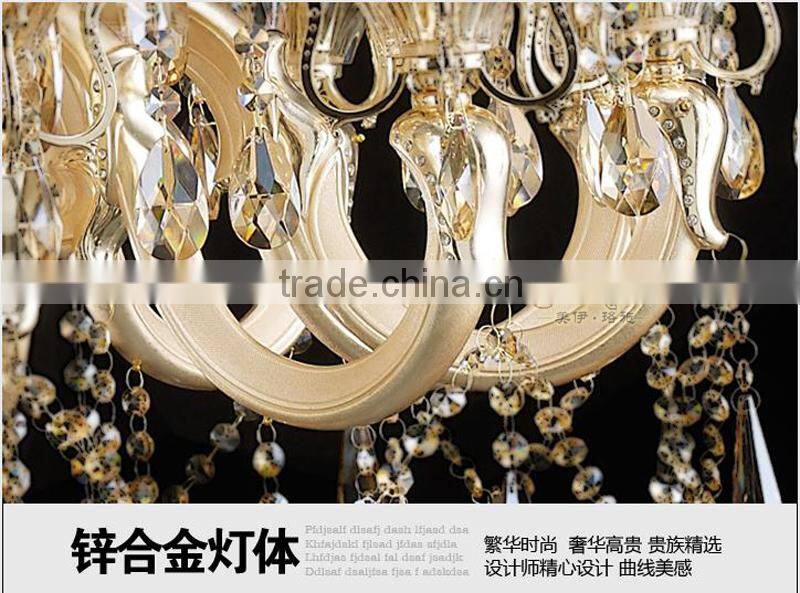European style champagne crystal pendant lamp MD040
