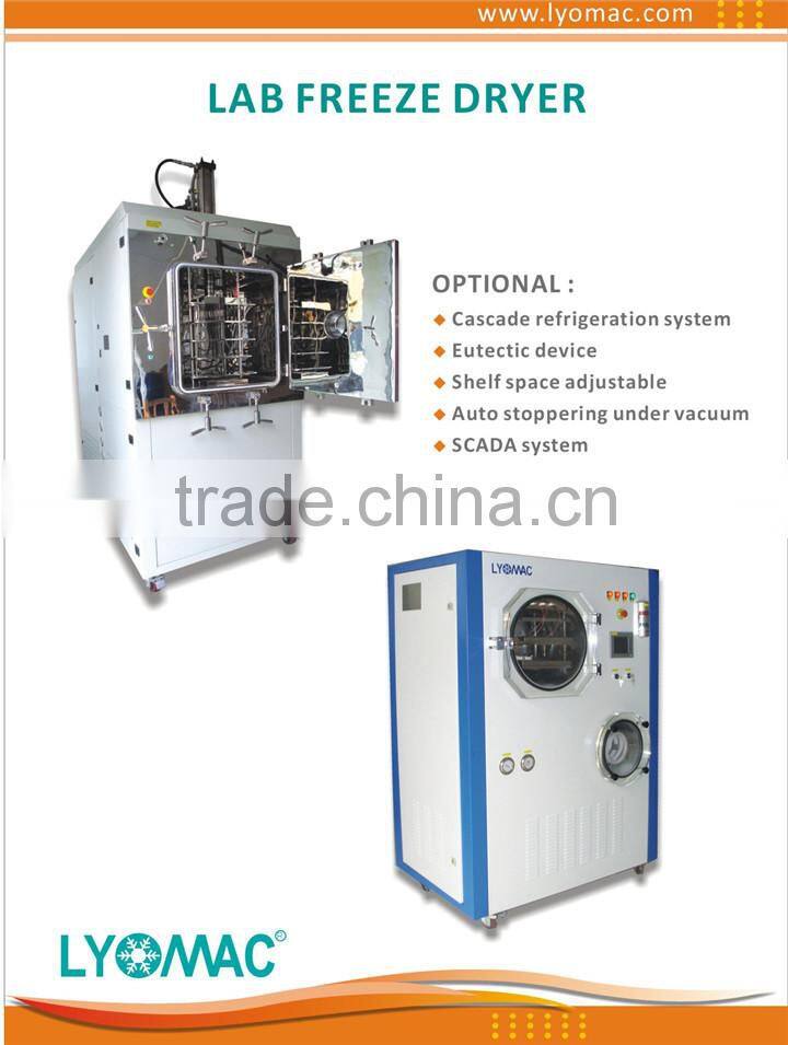 Laboratory freeze drying machine-4KG capacity for pharmaceutical lab lyophilizer