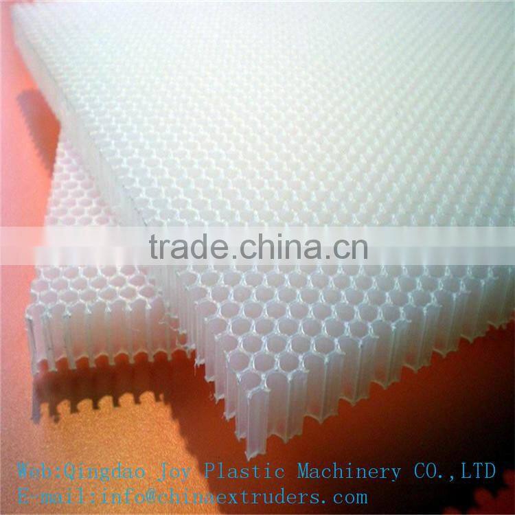 Plastic honeycomb core equipment