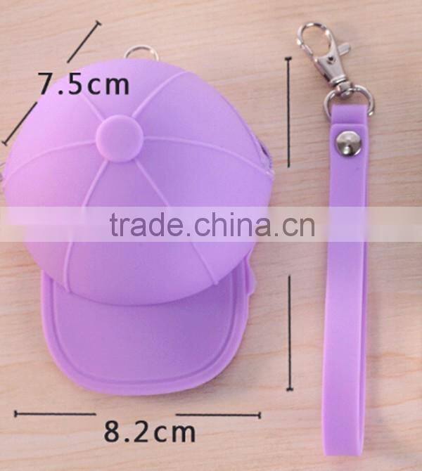 2016 New Style Newest Design Jelly Candy Color Baseball Cap Coin Bag For Girls
