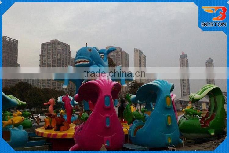 Popular water park games kids amusement equipment rotating rides fight shark island for sale