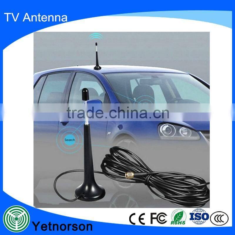Supply Active Magnetic best DVB-T indoor outdoor car TV antenna with IEC/F Connector