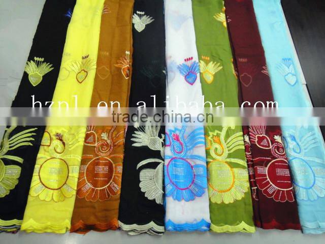 african muslim scarf for women/embroidered silk scarf/shawl scarf (TJ0174)