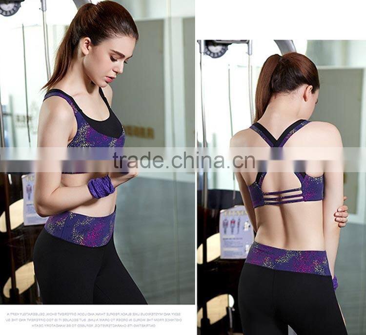 wholesale gym fitness compression fashion sport bra active wear custom sports bra