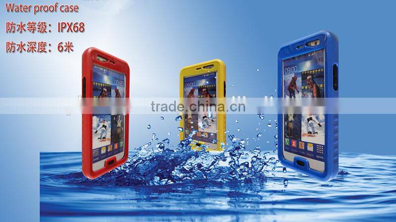 For Samsung Compatible Brand and PC + Silicone Material universal waterproof case for Samsung galaxy note3