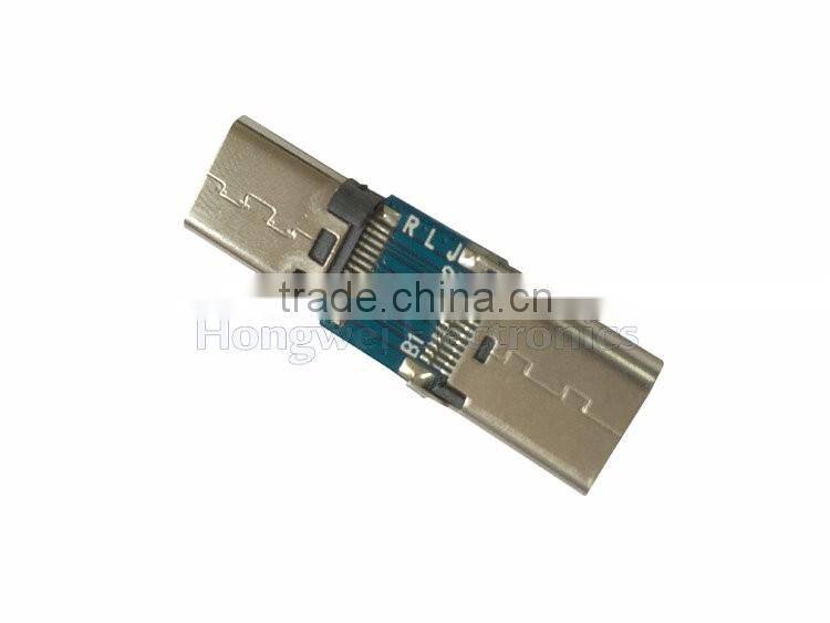 Type C to Type C USB 3.1 adapter circuit board male to female extension