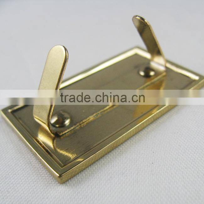 custom metal bag label