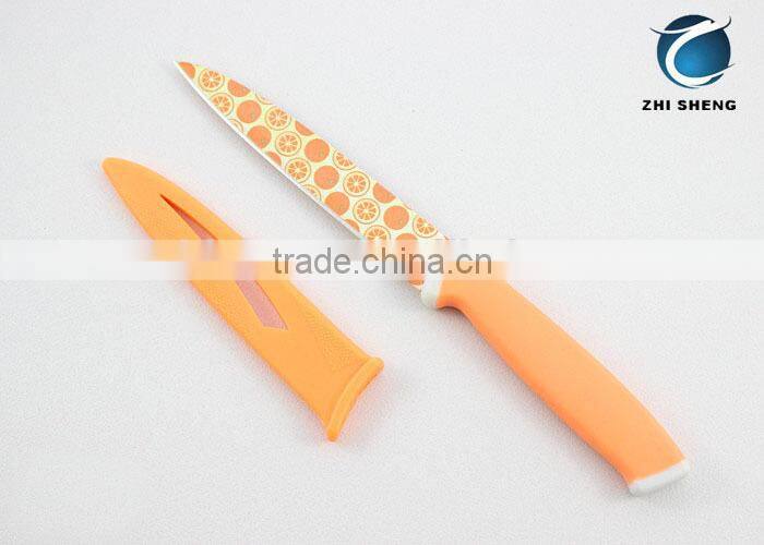 Fish Shape cheap paring knife with sheath
