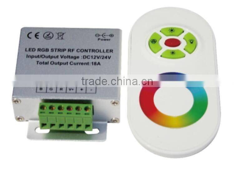 12V~24VDC 20~30m remotecontrol distance 433M RGB LED touch panel controller/Dimmer