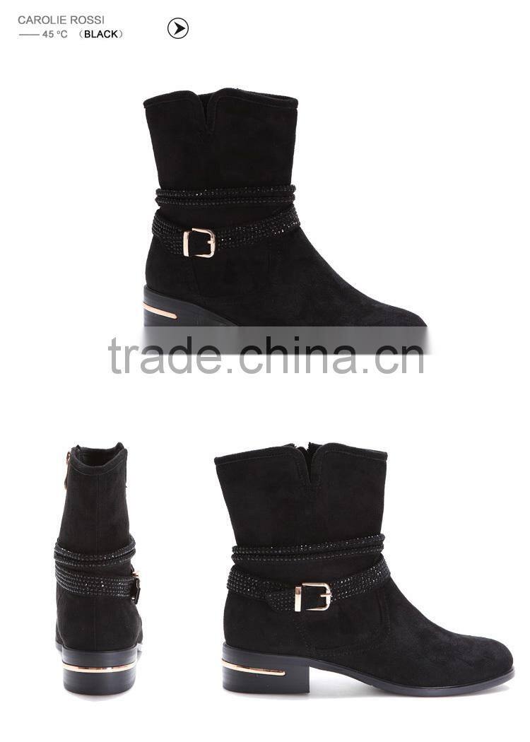 Europen style lady half boots sales well low price women shoes in guangzhou