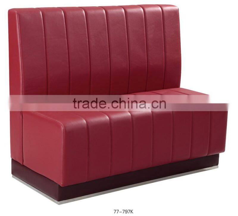 Sanlang restaurant french furniture sofa booth with PU leather