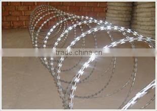 Razor barbed wire mesh fence