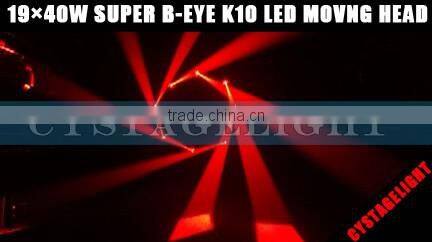 19X40W LED Super K10 Bee Eye Moving Head Stage Beam Light