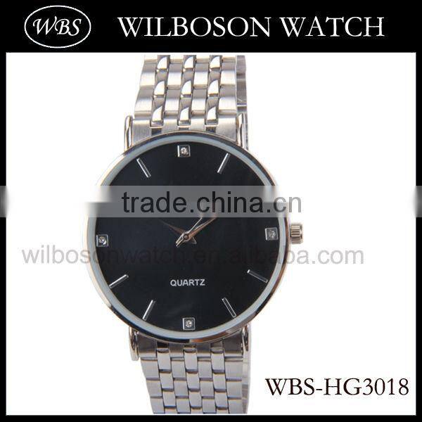 Quartz stainless steel case back trend design quartz watch