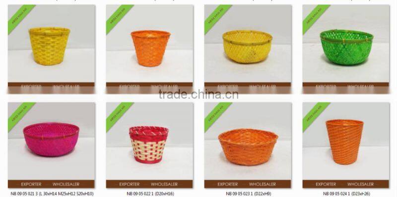 2016 High Quality New Design Handmade Bamboo Basket