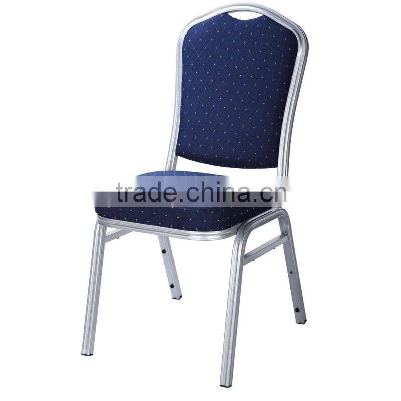 used hotel furniture cheap metal frame fabric banquet stacking chair for sale (YC601)