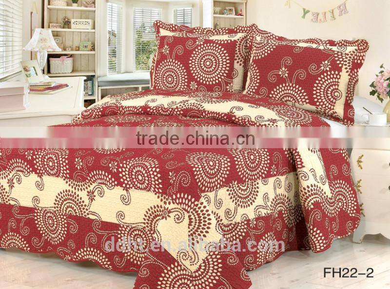Booming Red Patchwork Bedding Sets / Patchwork Quilts