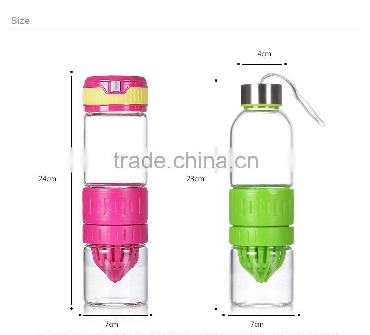 Glass bottles beautiful design fruit juice glass bottle